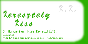 keresztely kiss business card